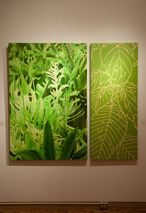 Installation shot of the 'When the Garden Speaks' exhibition at WKP Kennedy Gallery