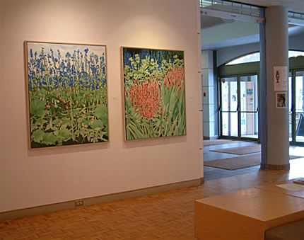 Installation shot of Caroline Seguins 'Jardins Sauvages' exhibition at WKP Kennedy Gallery